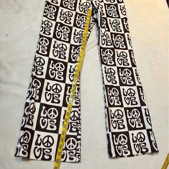 House Of Sunny | All you need is Love Brown & Cream Pants | 70s Boho | Size 8 - Picture 14 of 14